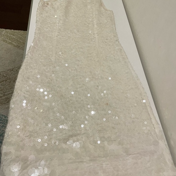 Sequin white/off-white dress, size S - Picture 6 of 6